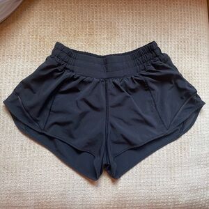 Black Lululemon Hotty Hot Shorts